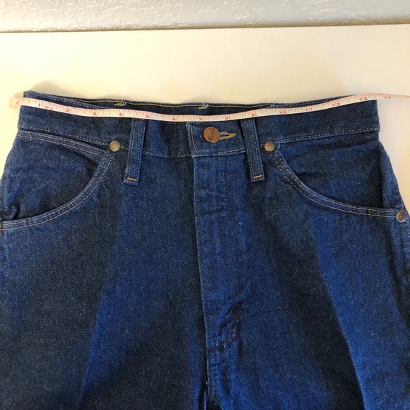 Vintage 90s Wrangler Cotton Blue Jeans High Rise - Picture 6 of 10